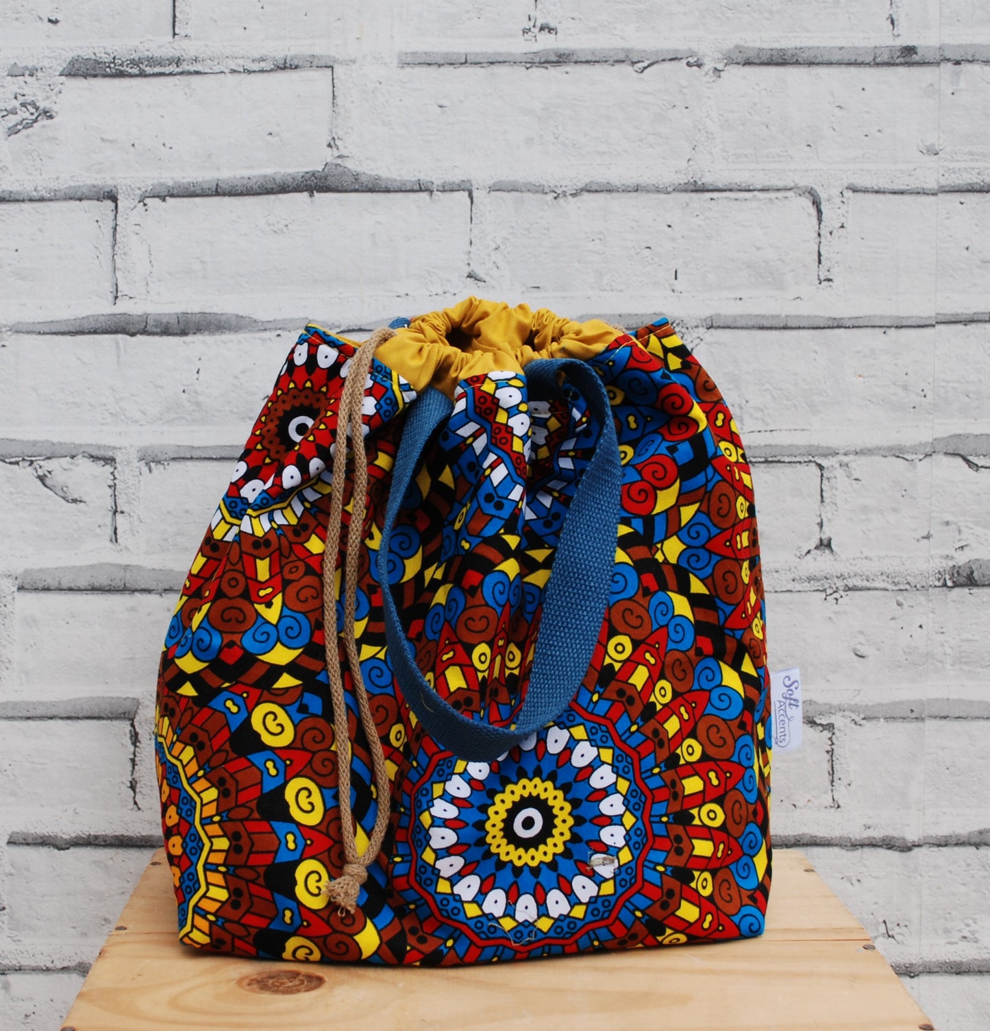 Large Project Bag: African Fabric
