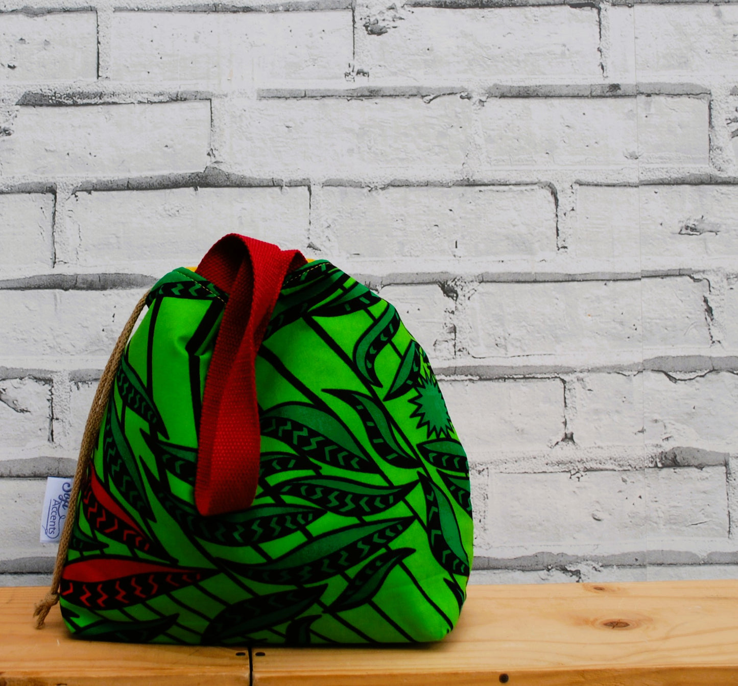 Medium African Print Fabric Project Bag
