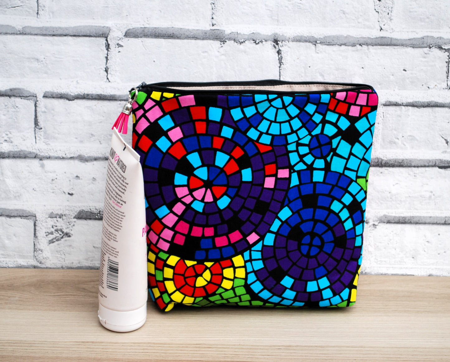 Colourful Tall Wash Bag/Zipper Pouch