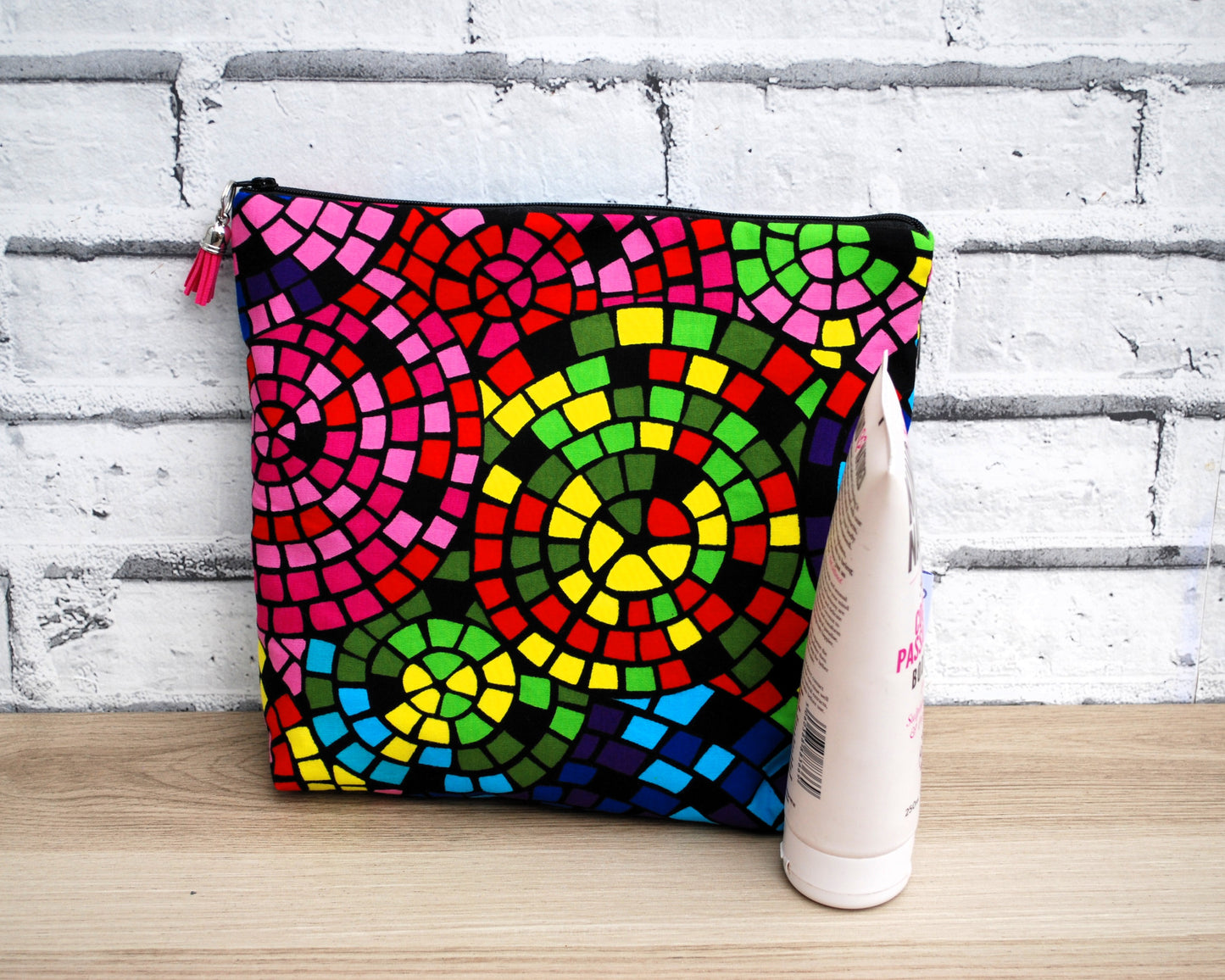 Colourful Tall Wash Bag/Zipper Pouch