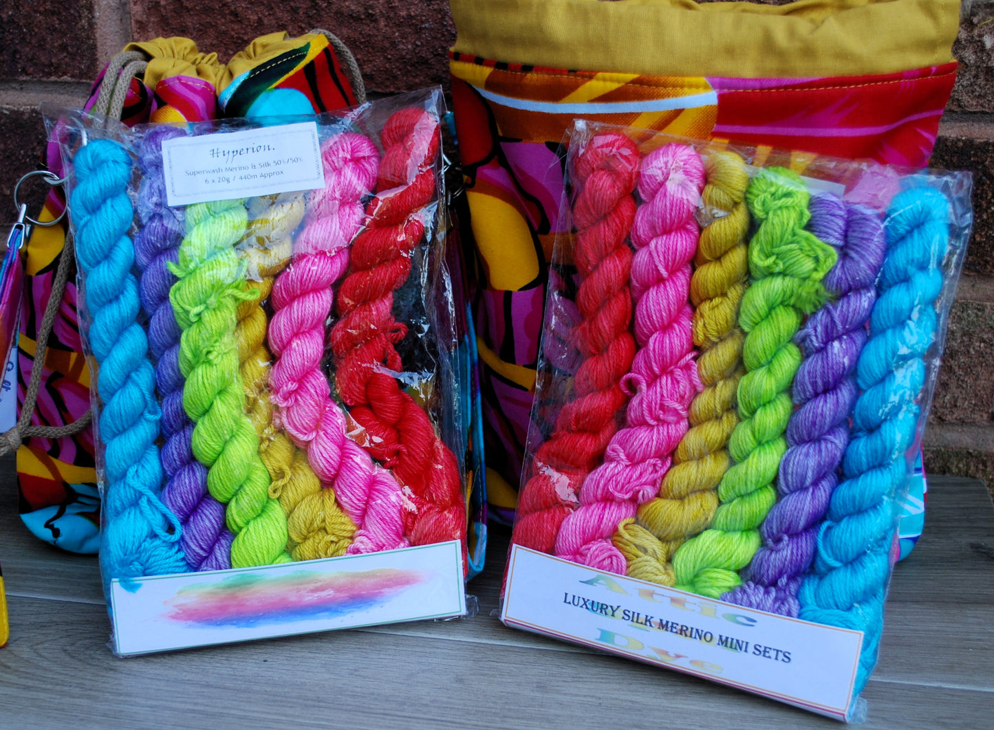 Small Farai Project Bag and Yarn Combo - HYPERION