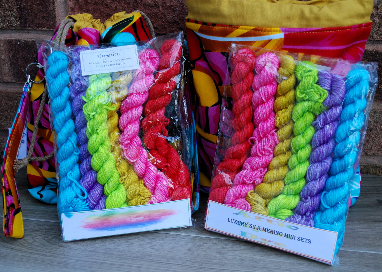 Small Farai Project Bag and Yarn Combo - HYPERION