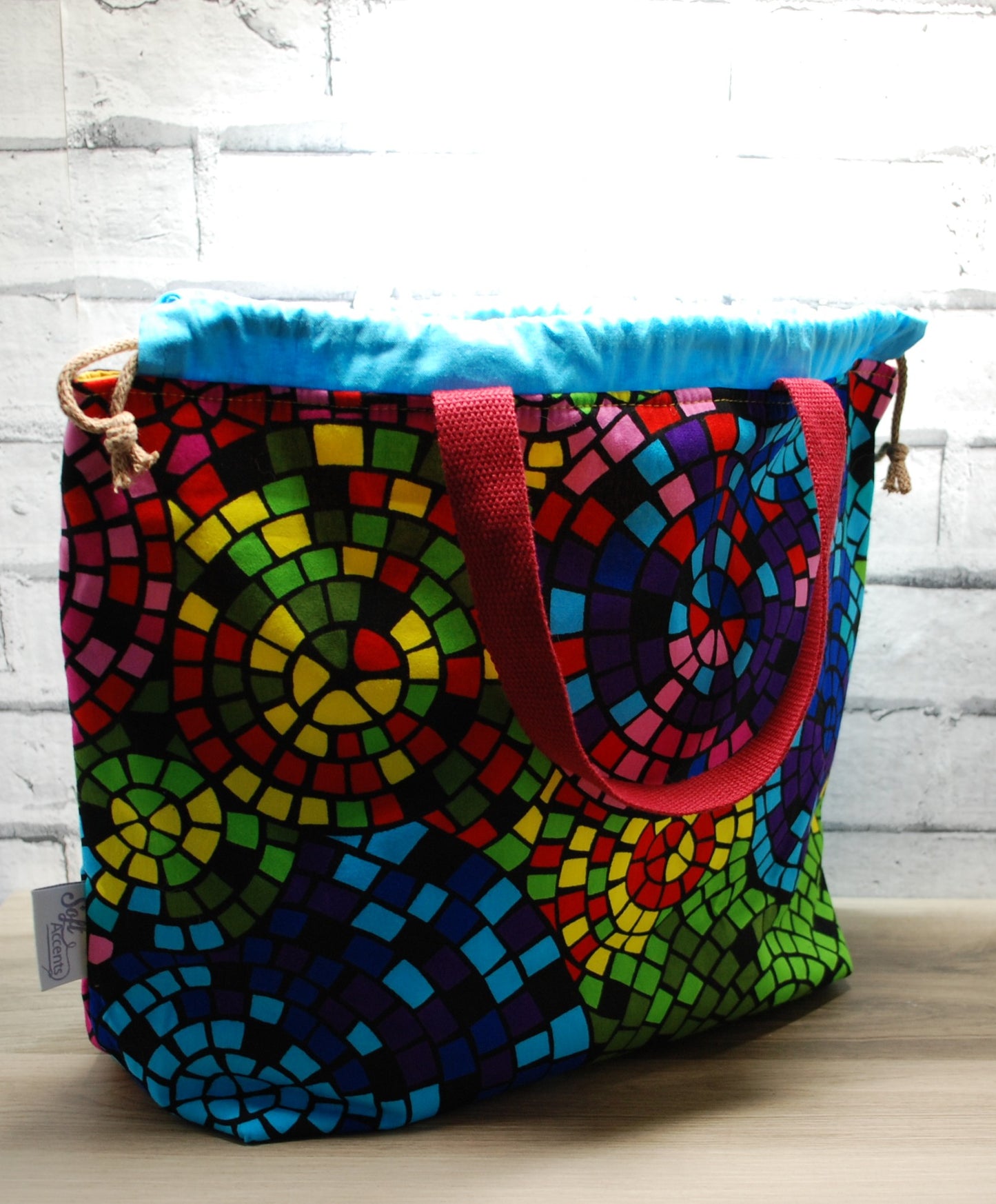 Colourful Mosiac Print XL Farai Project Bag
