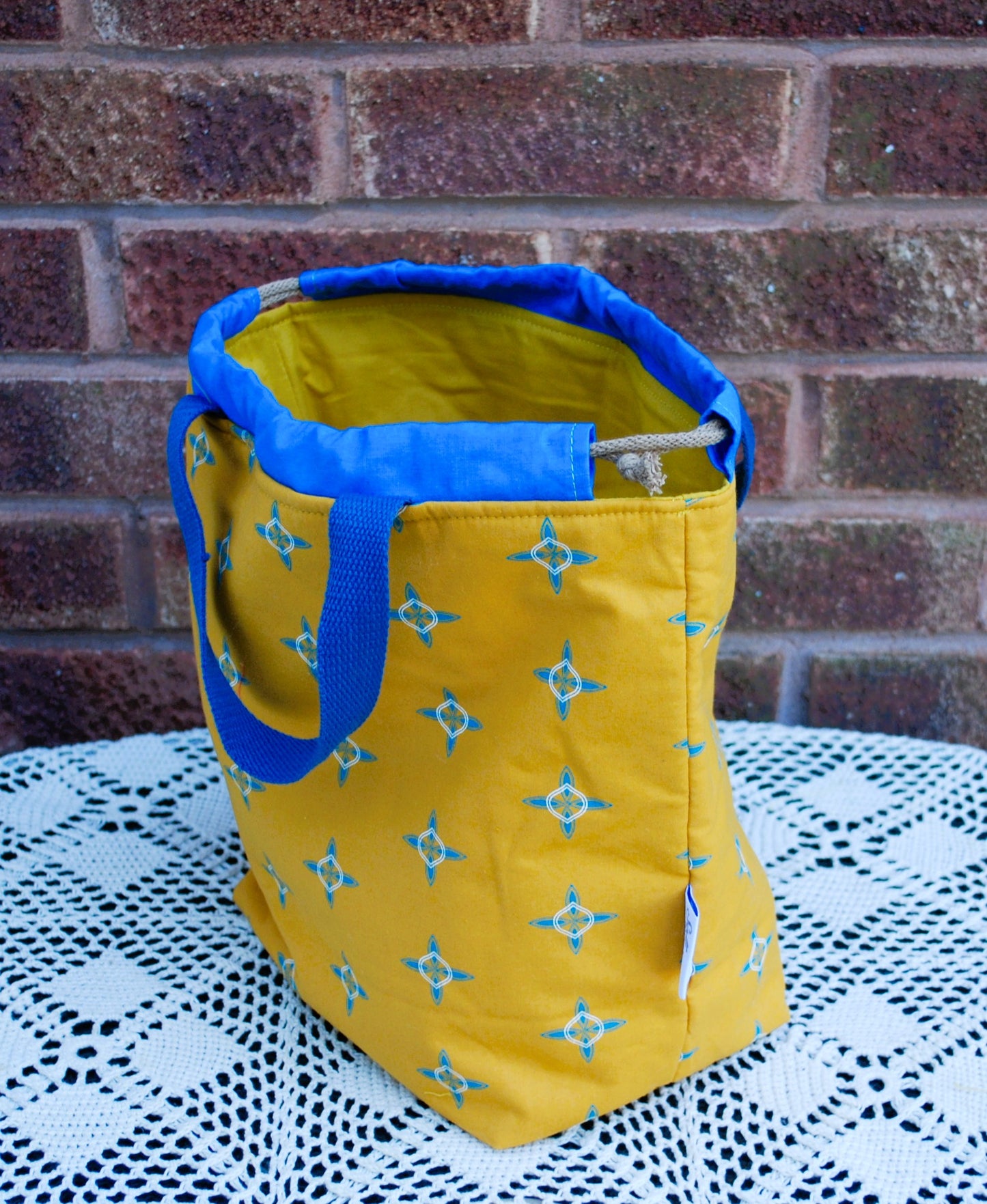 Yellow, Blue, Large Farai Project Bag