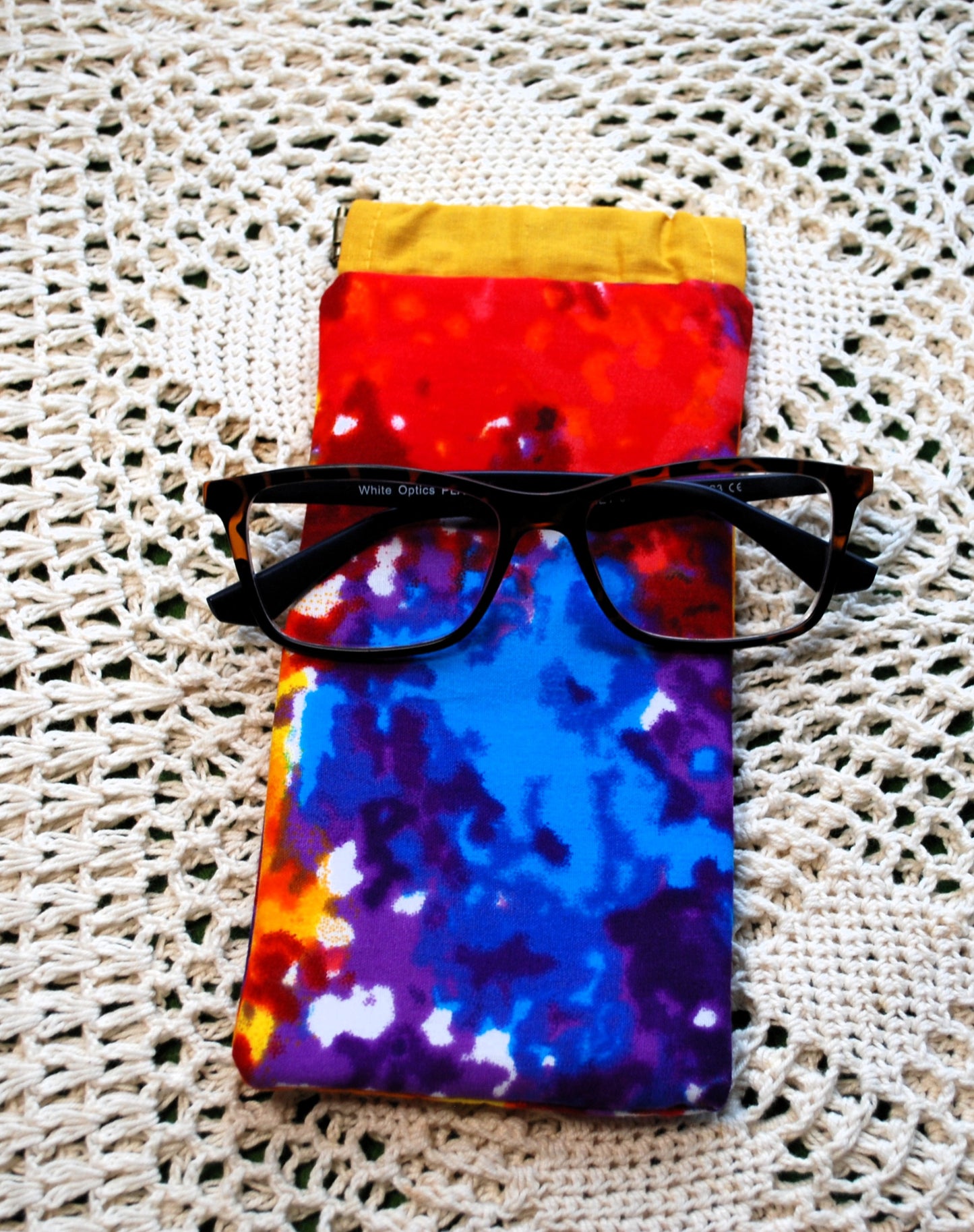 Flexi Frame Fabric Glasses Case – Vibrant African Print