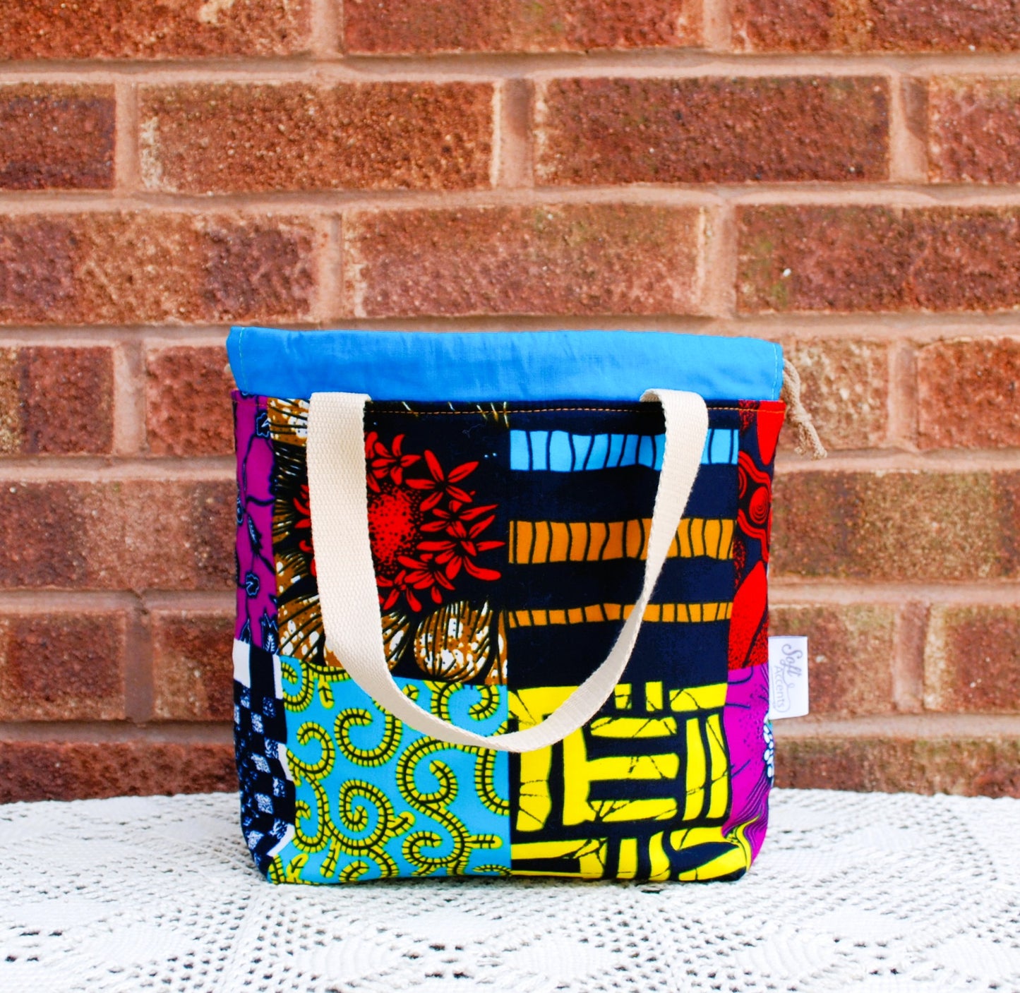 Medium Farai Project Bag Abstract African Print Fabric