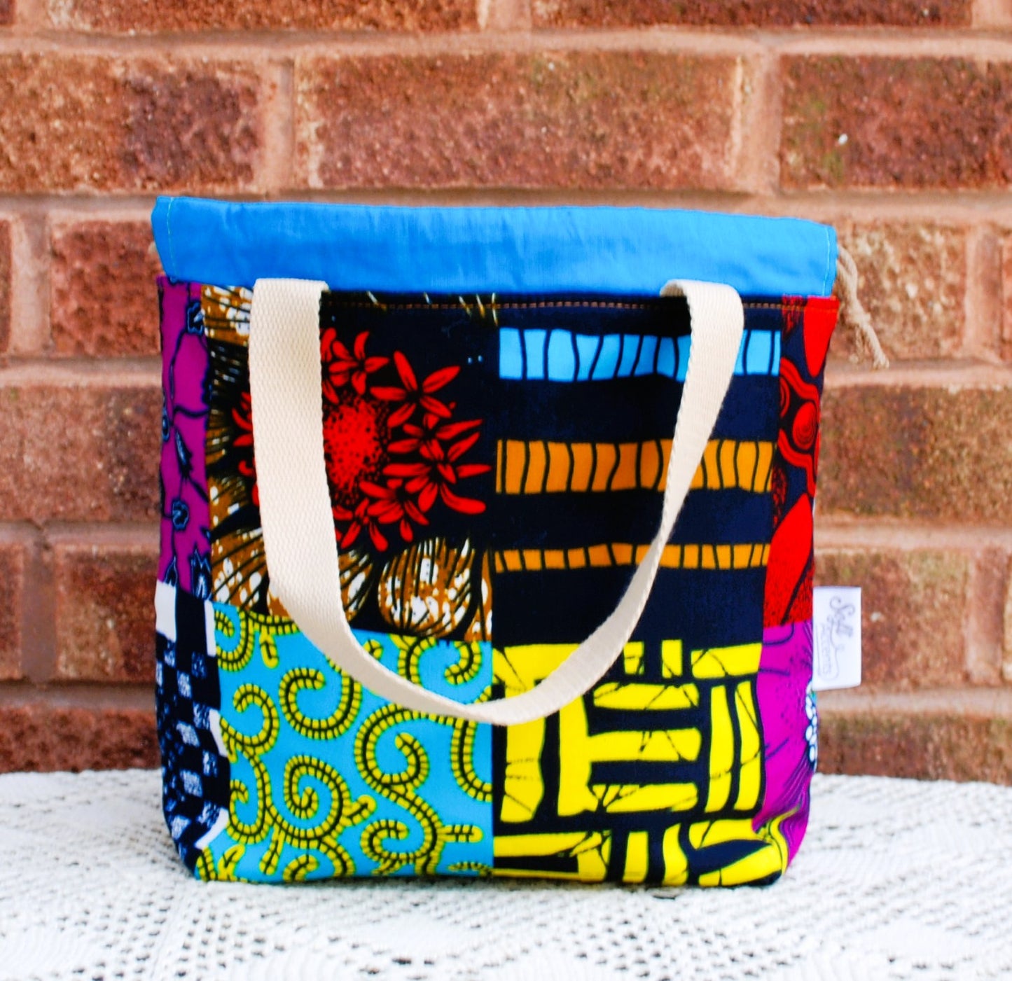 Medium Farai Project Bag Abstract African Print Fabric