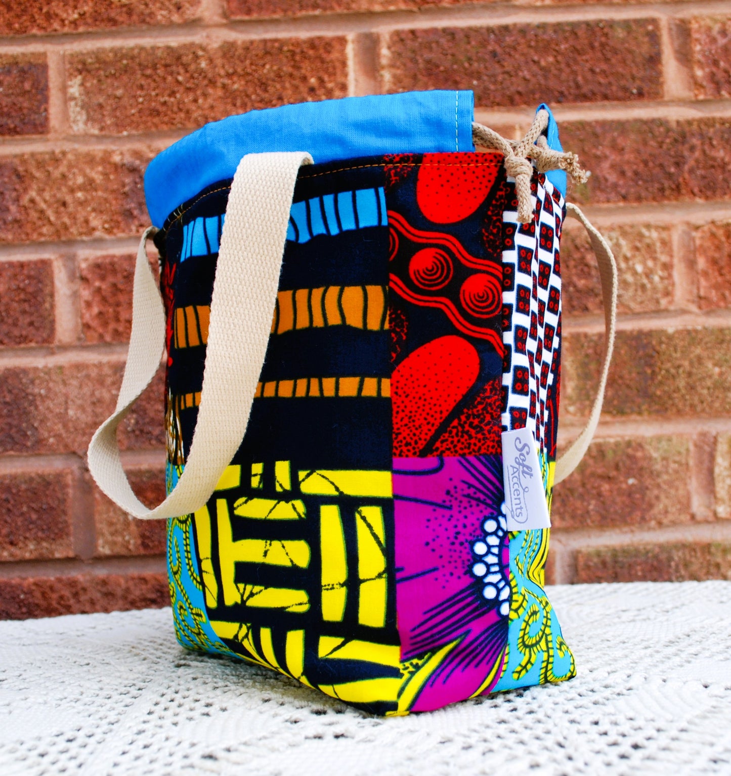 Medium Farai Project Bag Abstract African Print Fabric