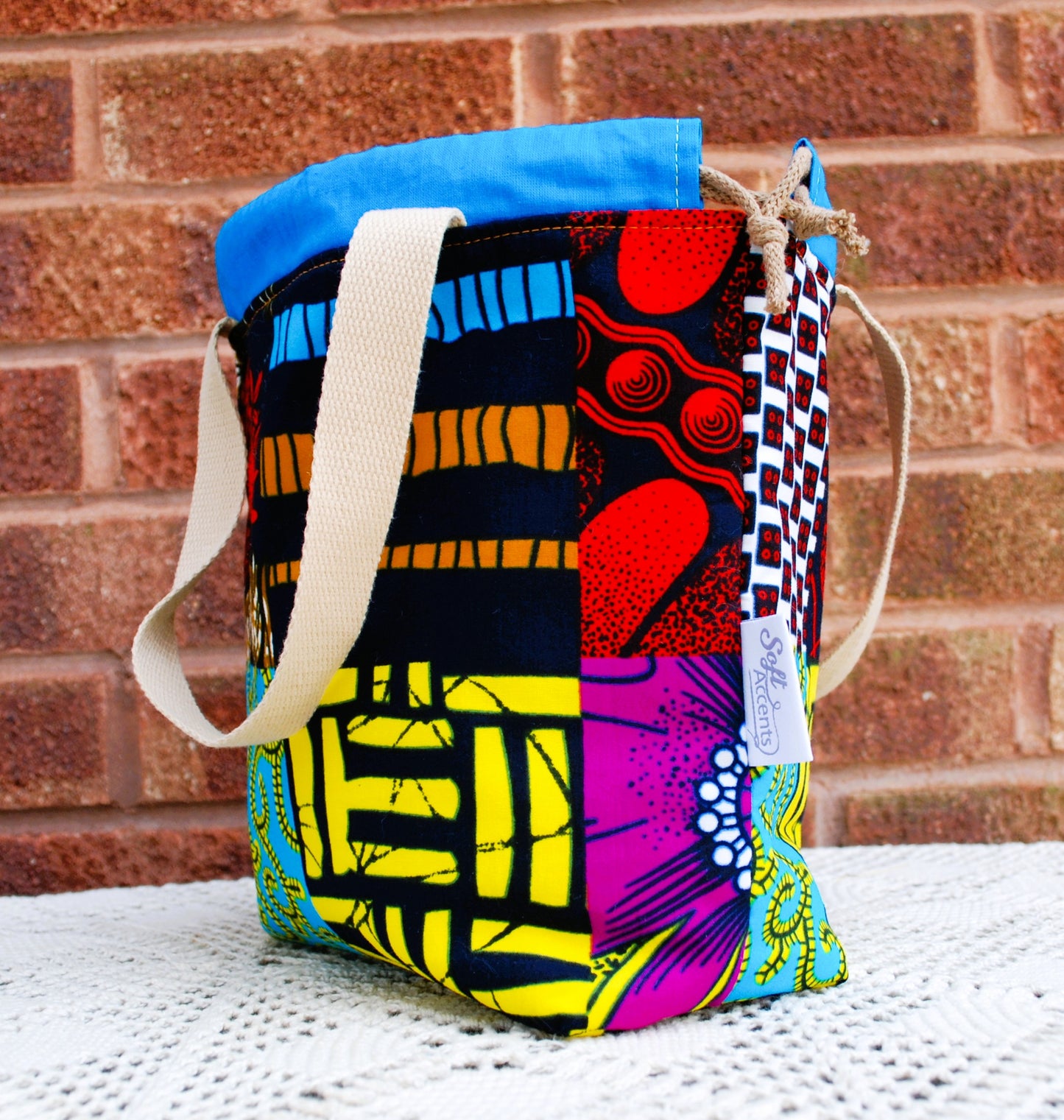 Medium Farai Project Bag Abstract African Print Fabric