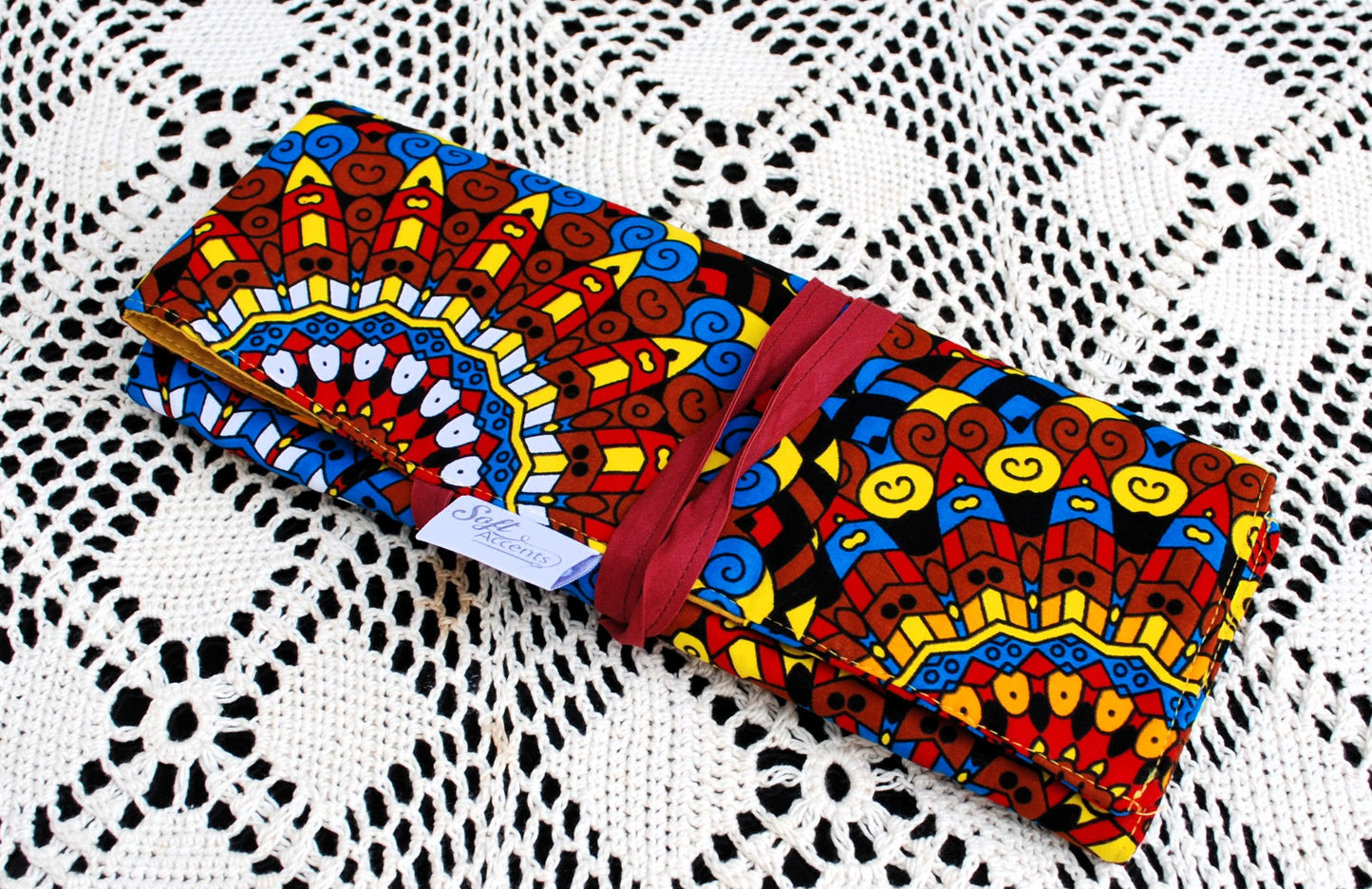 Circular Needle Case with 9 pockets