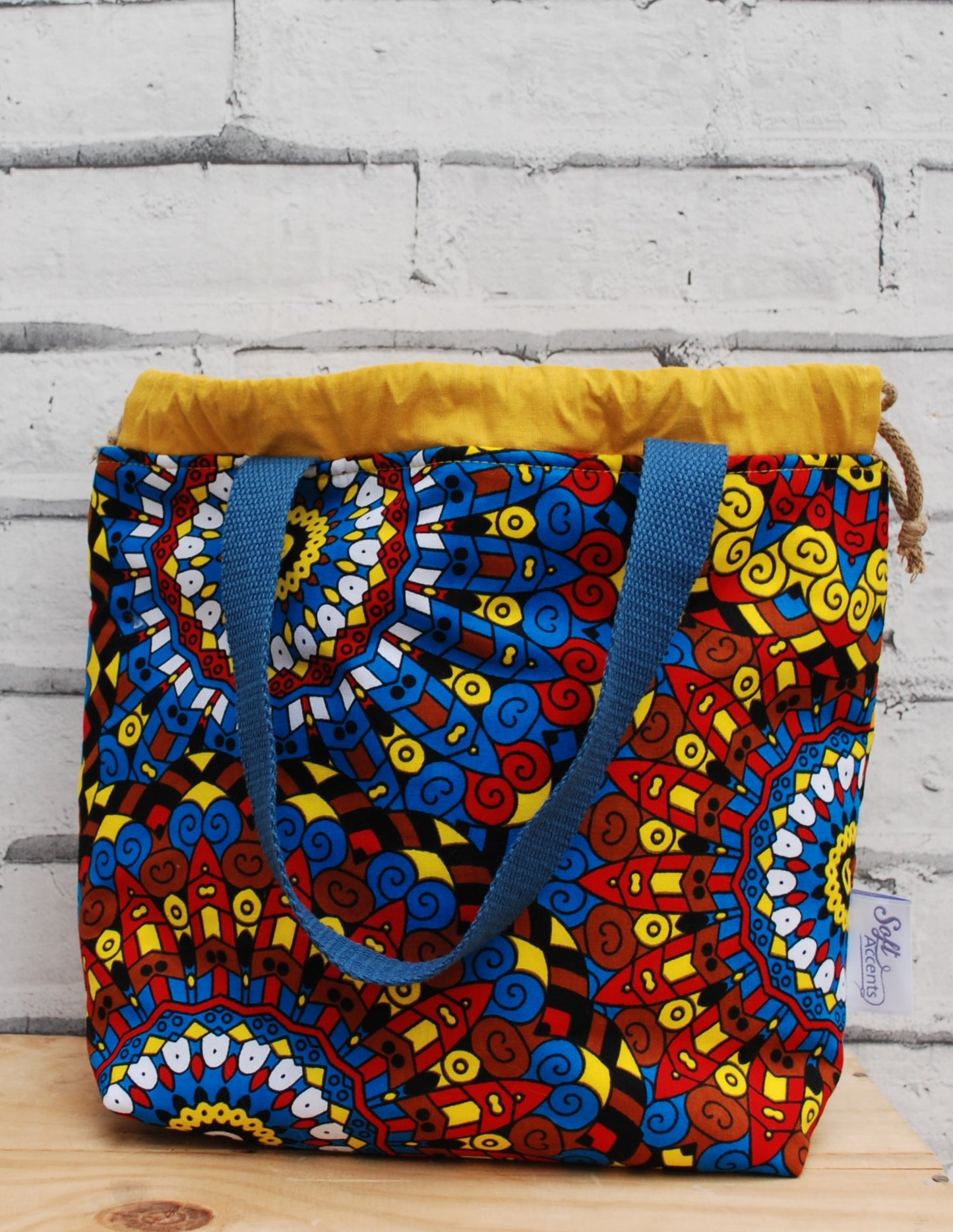 Medium African Print Fabric Farai Project Bag