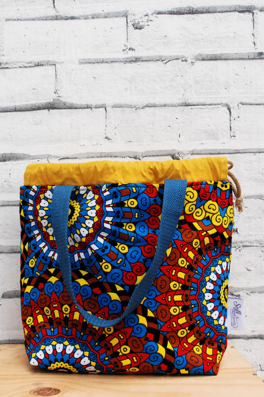 Medium African Print Fabric Farai Project Bag