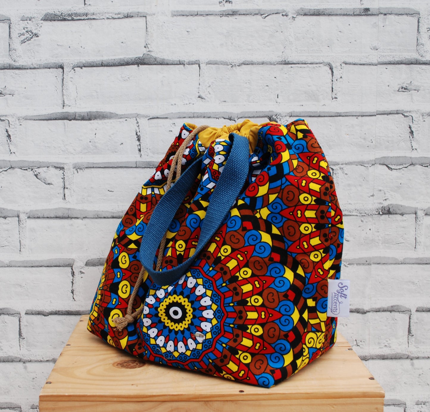 Large Project Bag: African Fabric