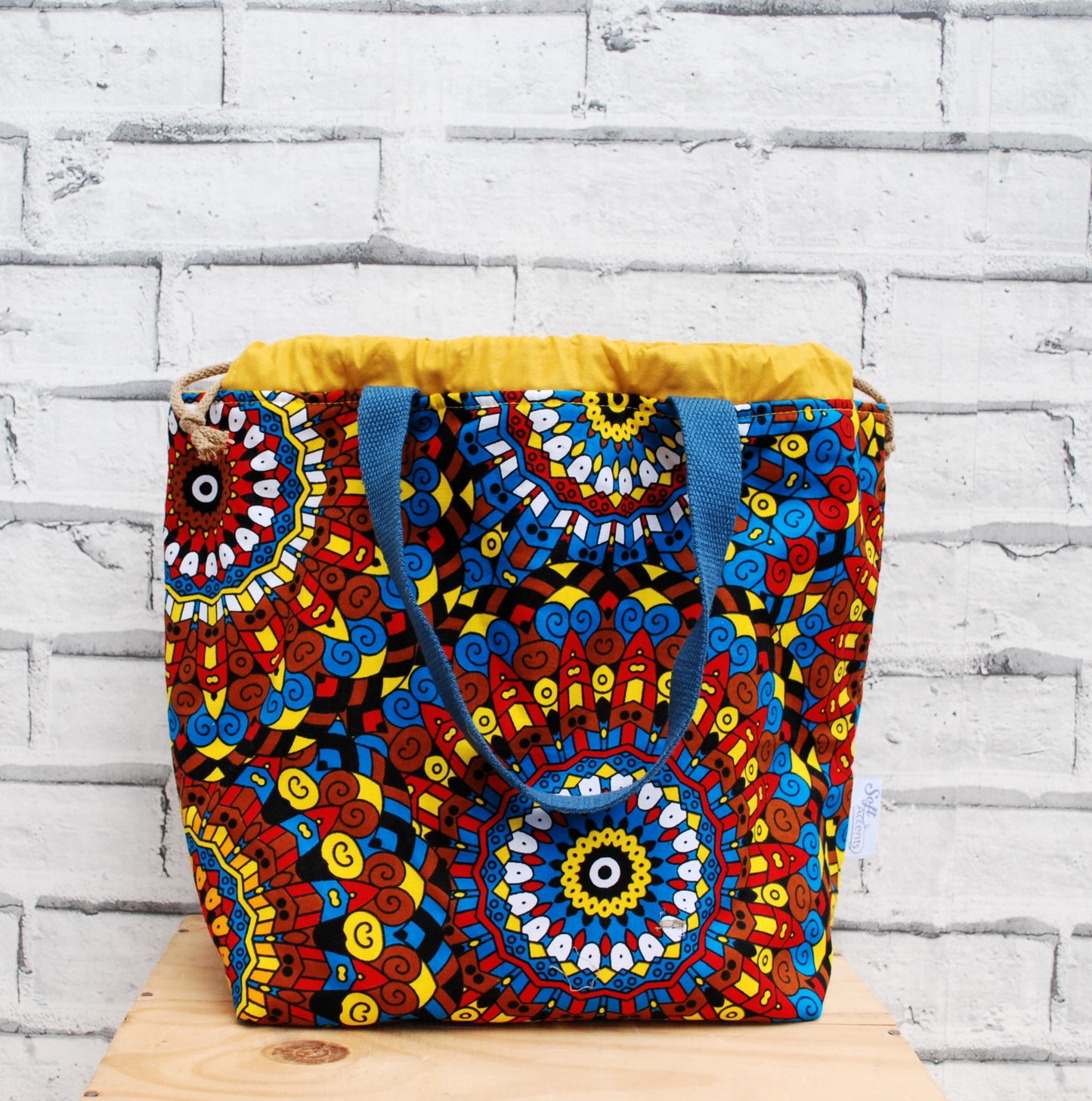Large Project Bag: African Fabric