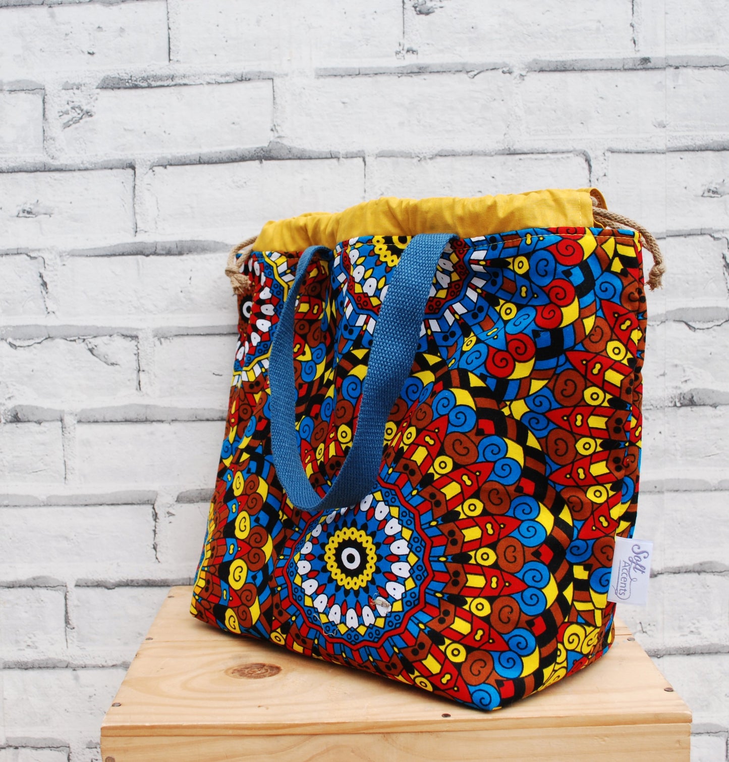 Large Project Bag: African Fabric