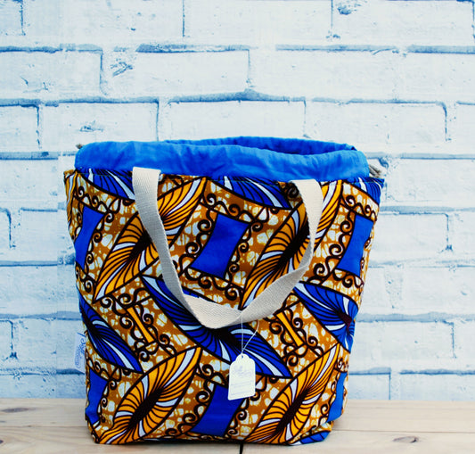 Large Project Bag - Abstract African Print Fabric