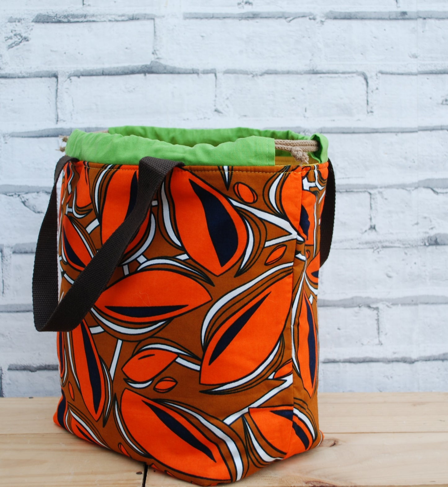 African Print Fabric - Large Project Bag