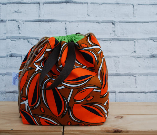 African Print Fabric - Large Project Bag