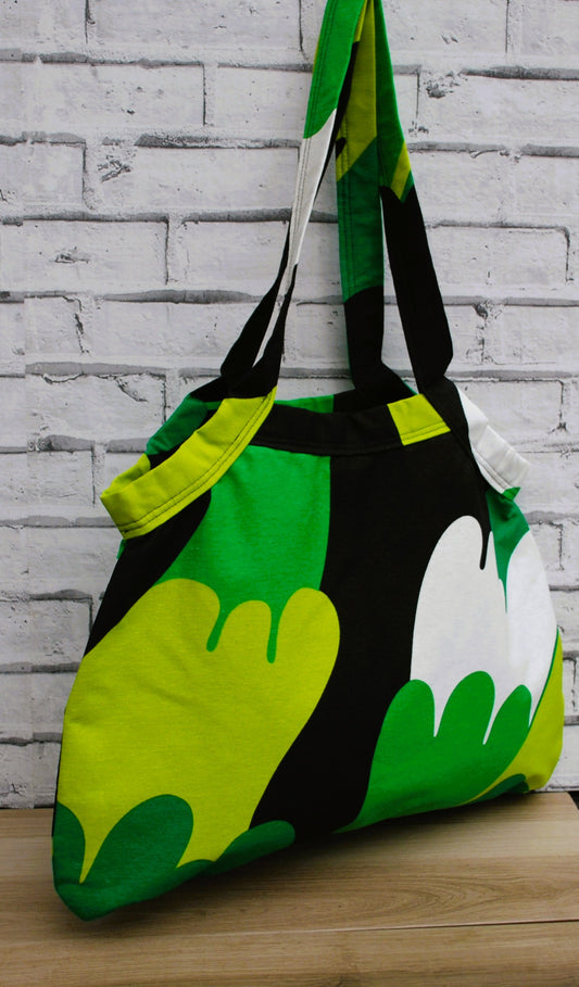 Large Abstract Canvas Tote Bag