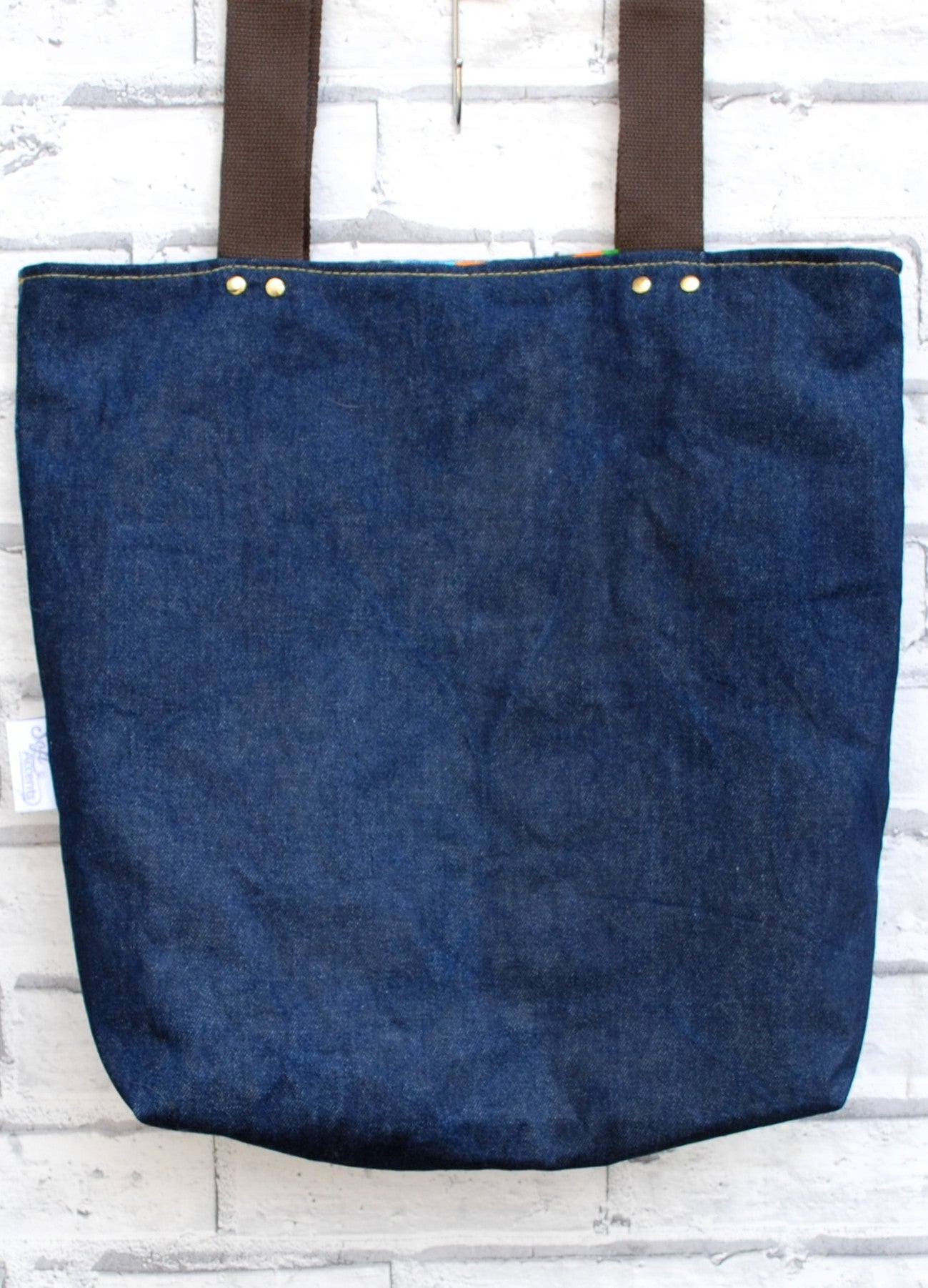 Large Denim Tote Bag
