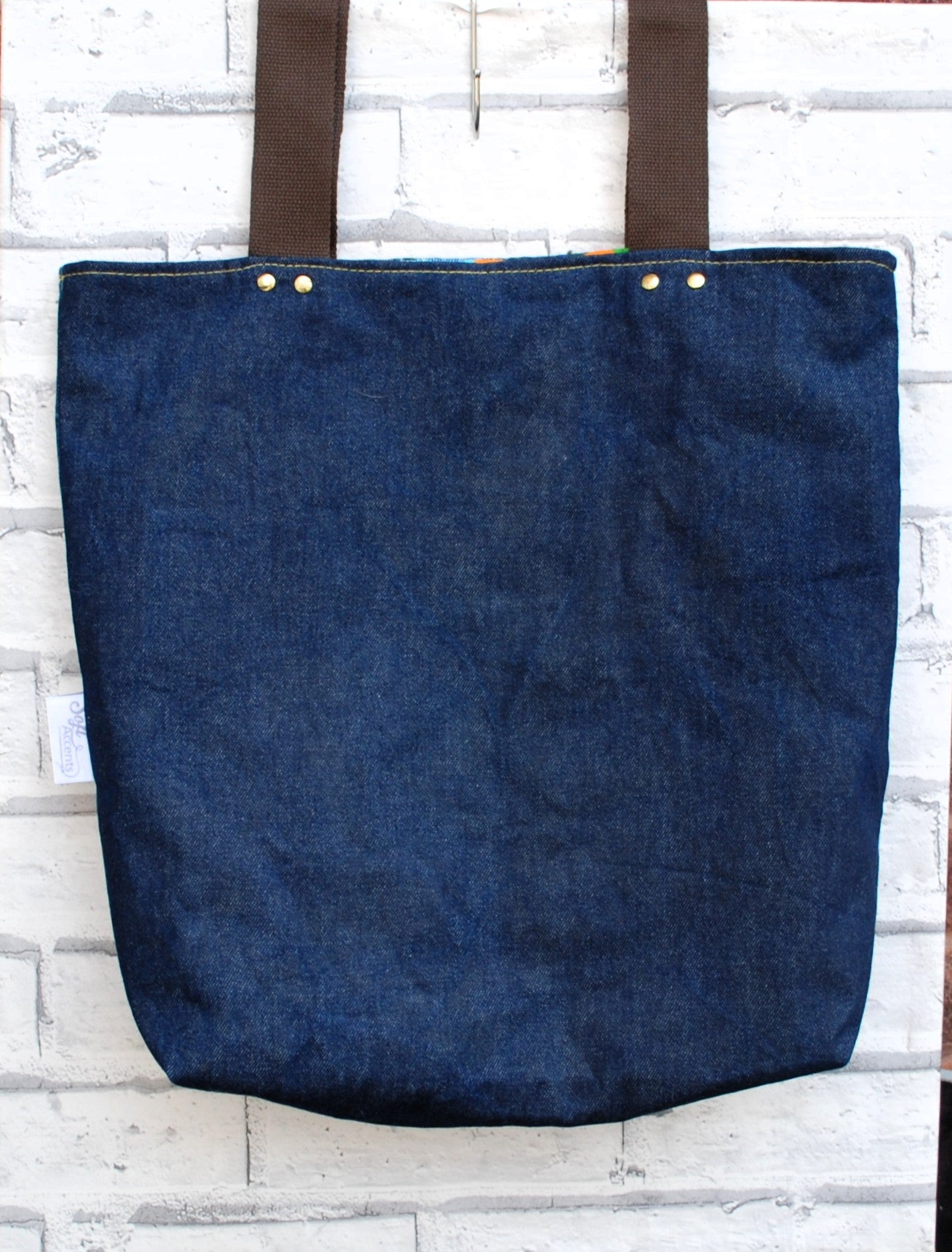Large Denim Tote Bag