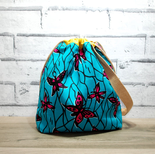 Butterfly Print Small Farai Project Bag