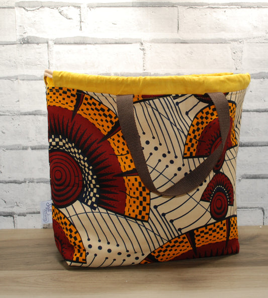Abstract African Print XL Farai Project Bag