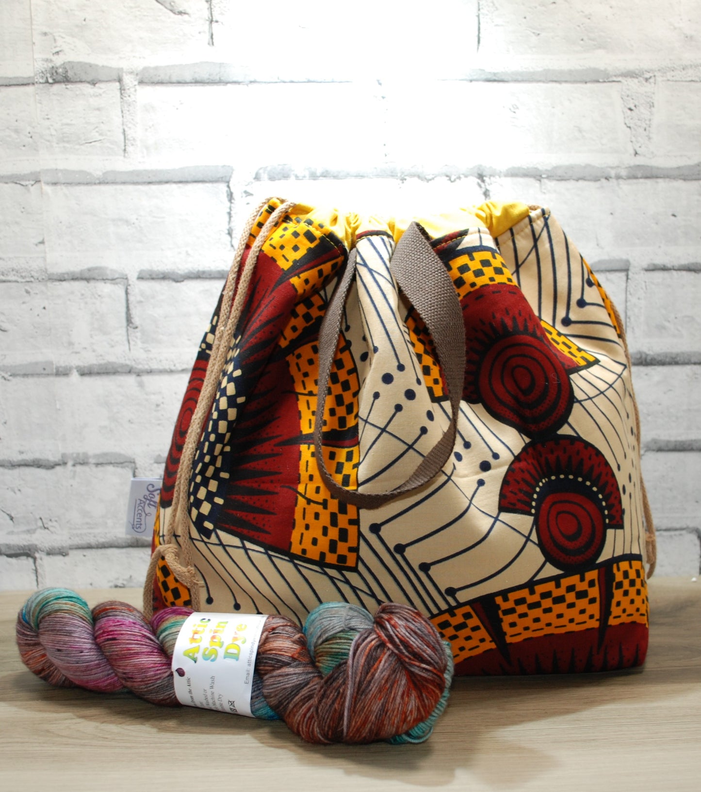 Abstract African Print XL Farai Project Bag