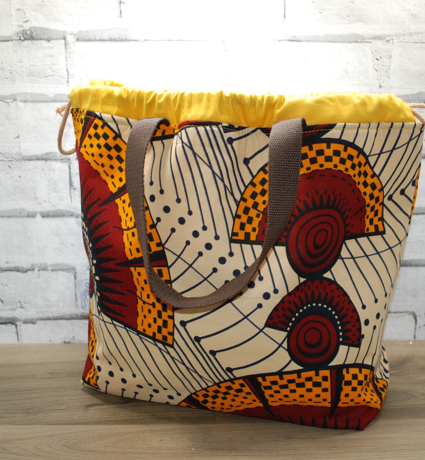 Abstract African Print XL Farai Project Bag