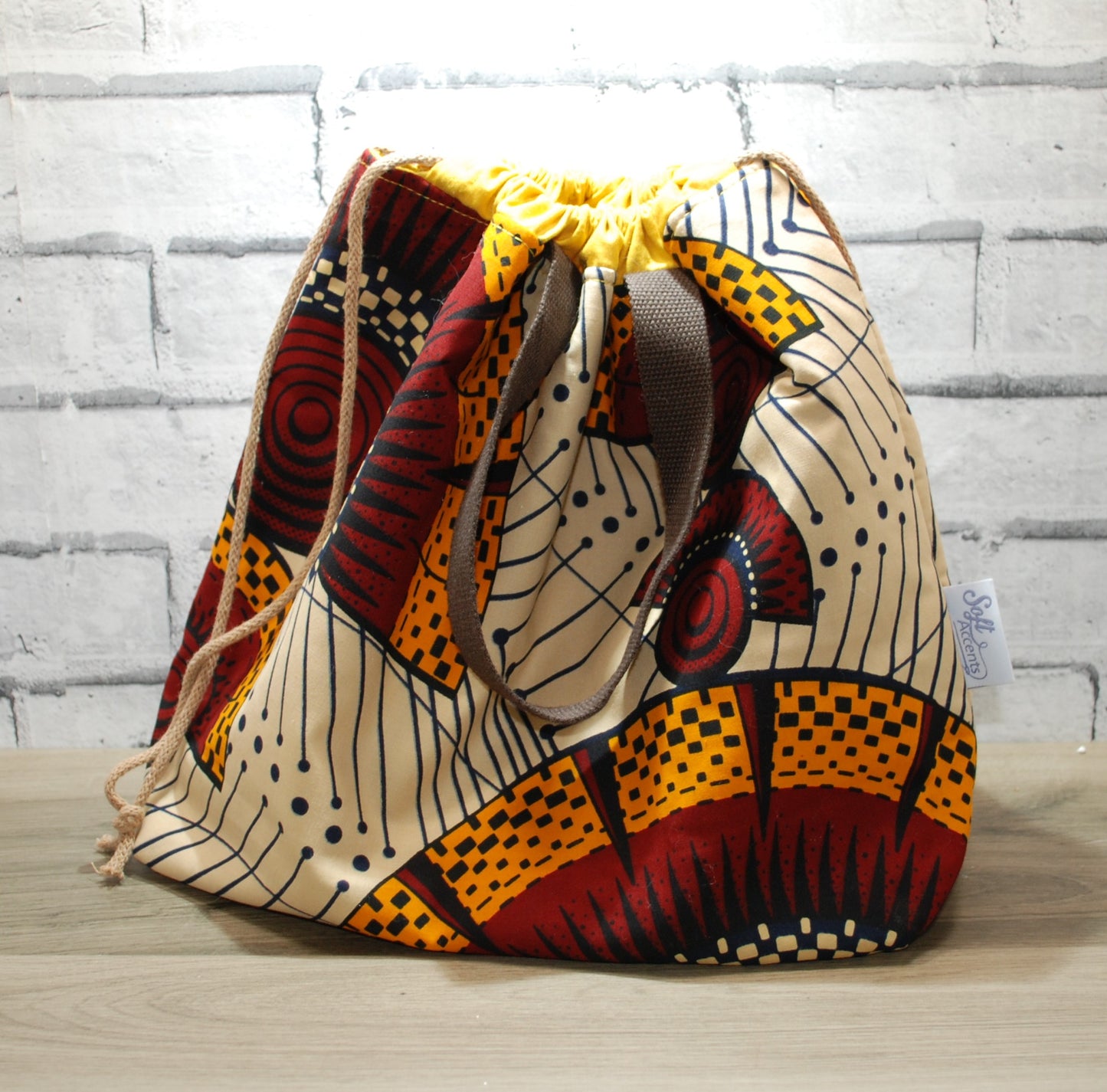 Abstract African Print XL Farai Project Bag