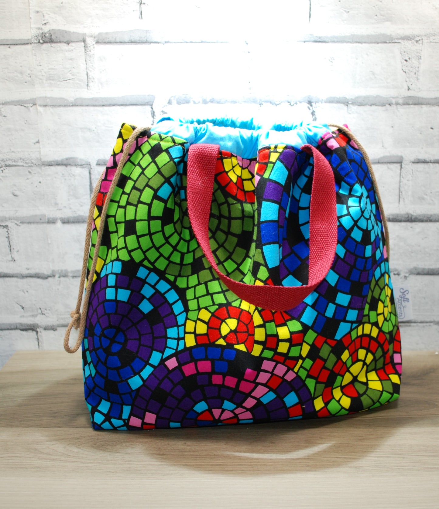 Colourful Mosiac Print XL Farai Project Bag