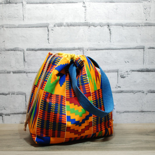 Medium Farai Project Bag in Kente Print