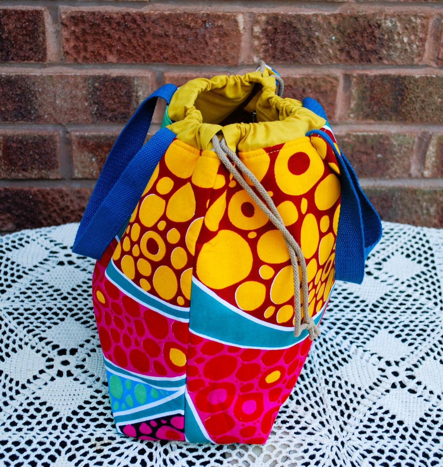 Abstract MultiColour Extra Large Farai Project Bag