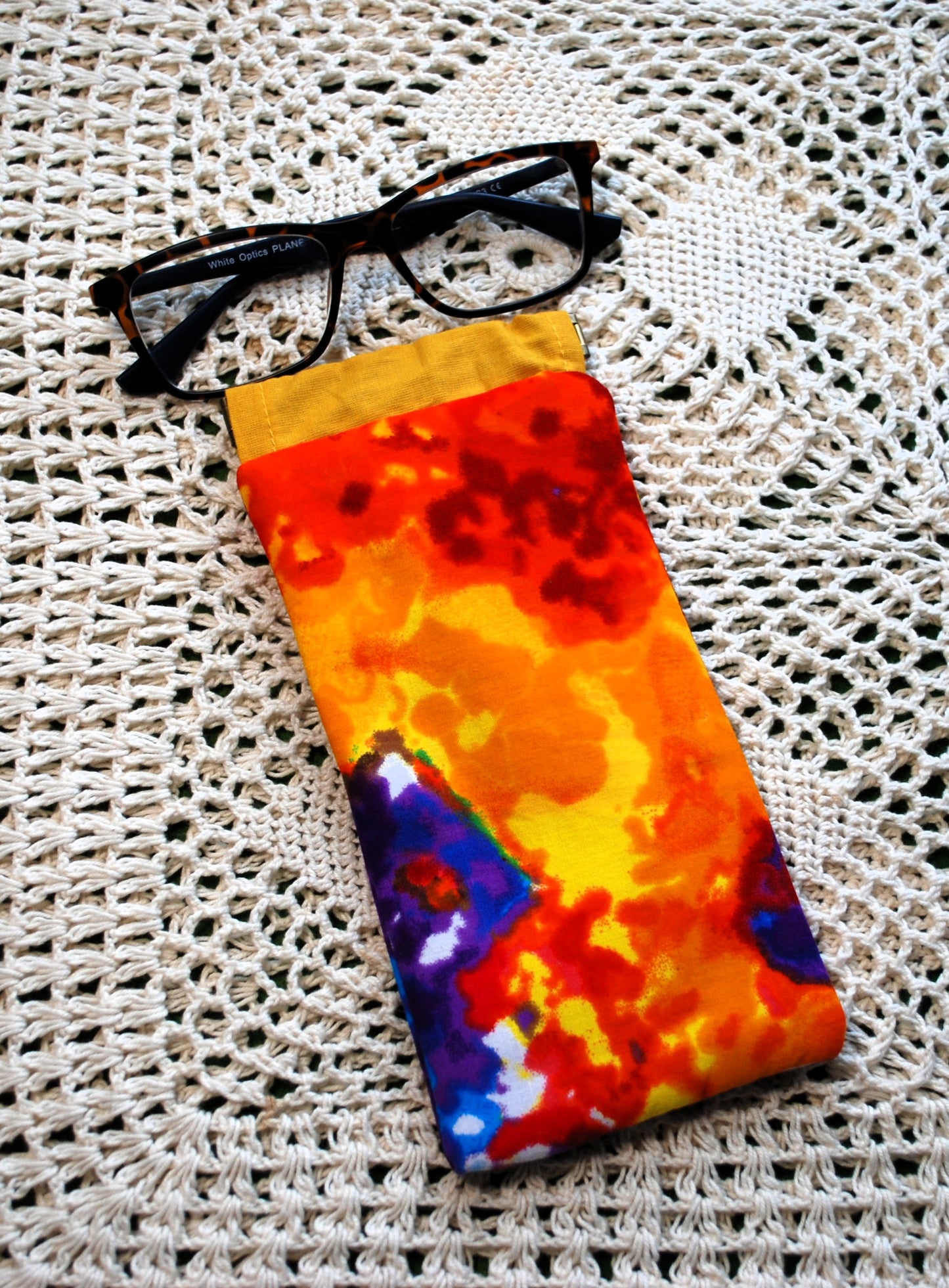 Flexi Frame Fabric Glasses Case – Vibrant African Print