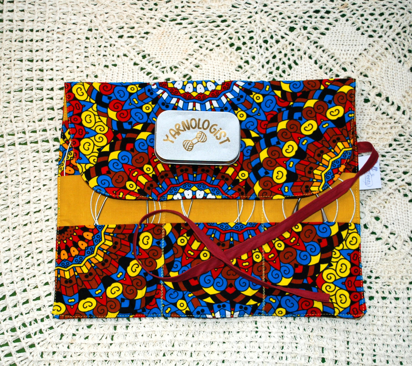 Circular Needle Case with 9 pockets