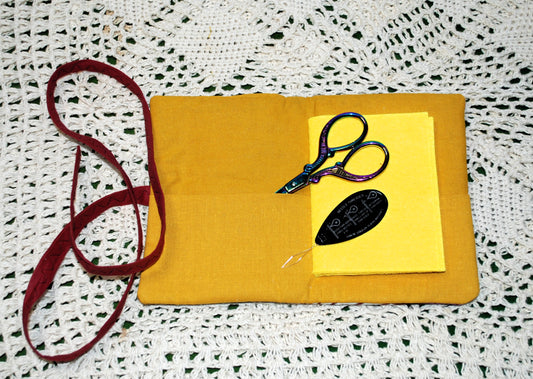 Zero waste Needle Book, Scissors and Needle Threader