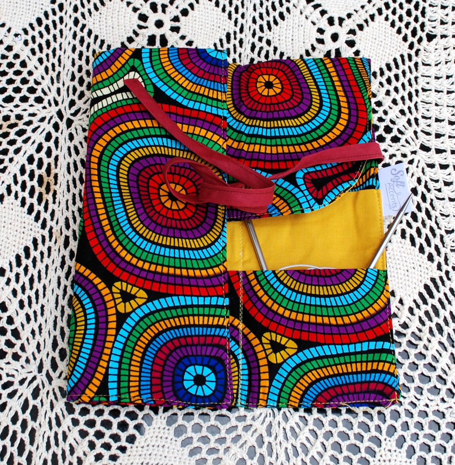 Circular Needle Case with 9 pockets