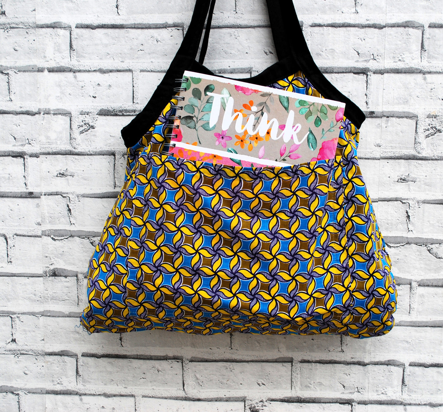 Large Woven Fabric Tote Bag