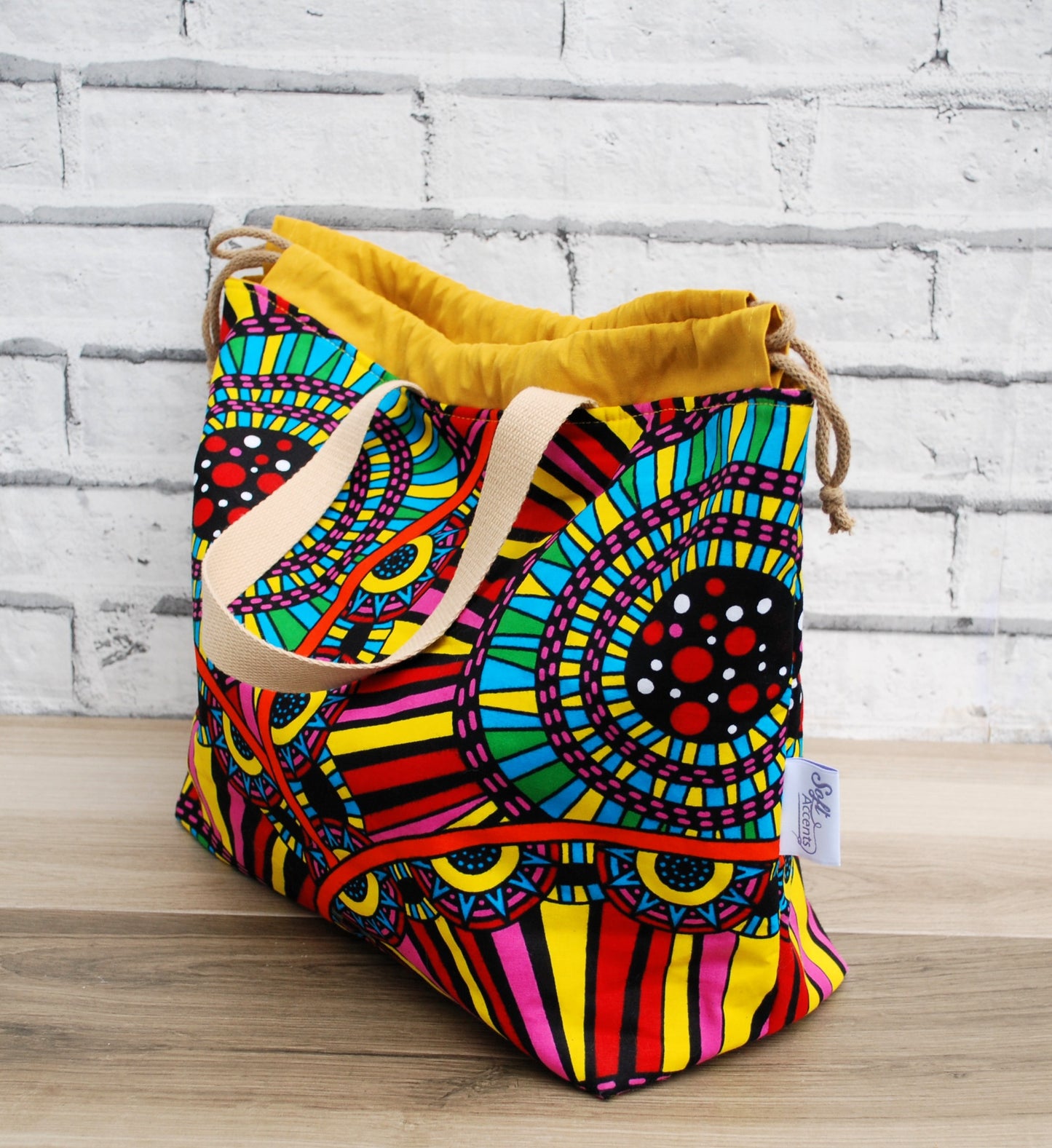 Colourful African Print XL Farai Project Bag