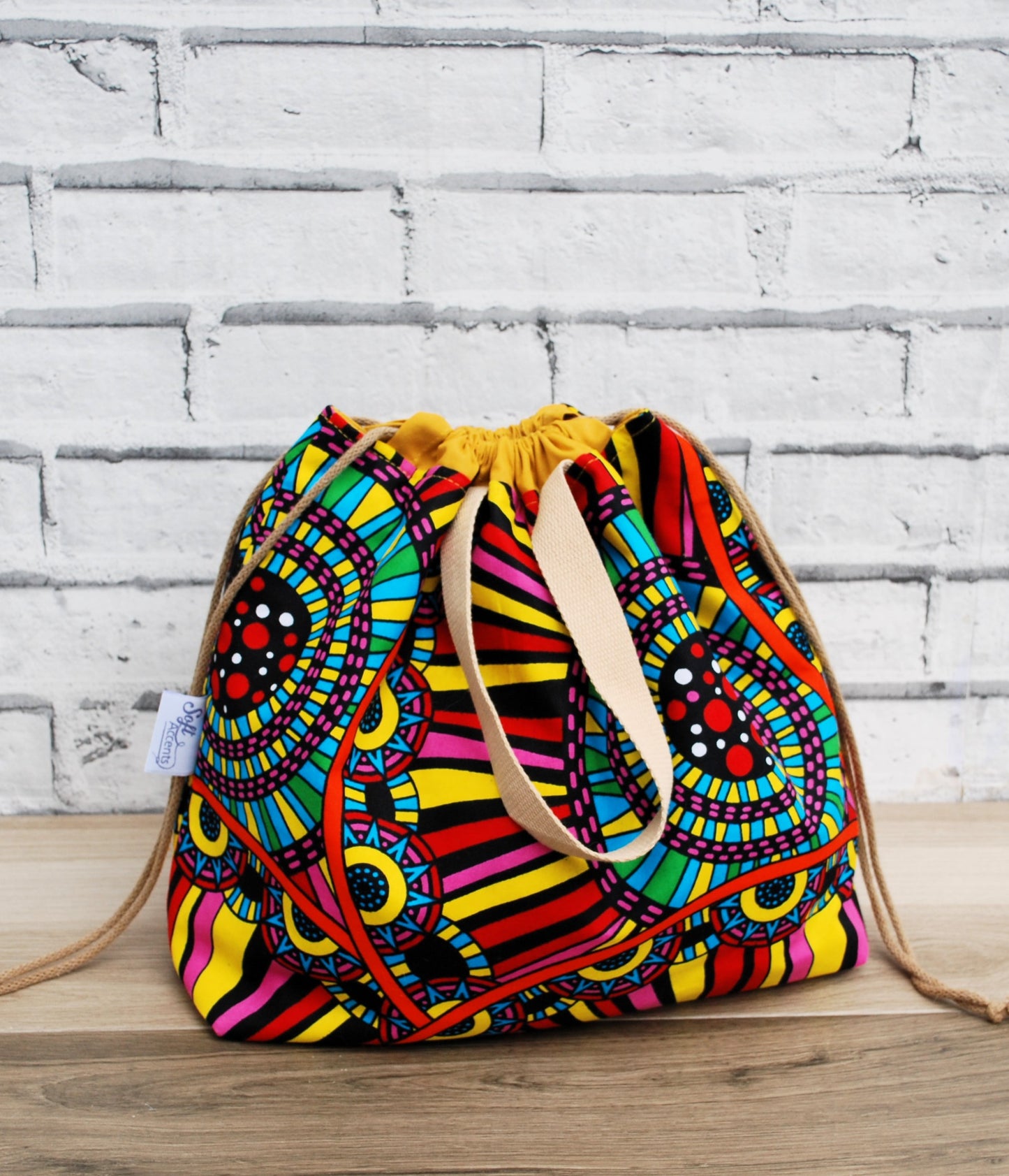 Colourful African Print XL Farai Project Bag