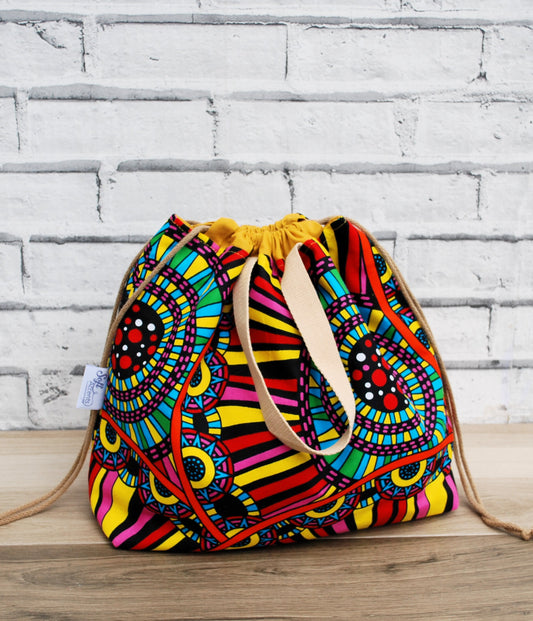 Colourful African Print XL Farai Project Bag