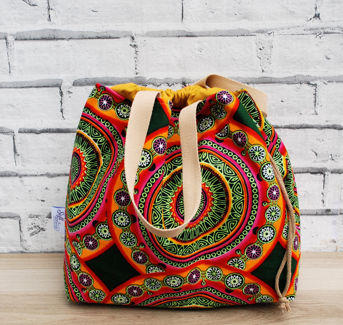 Colourful Mosiac Print XL Farai Project Bag