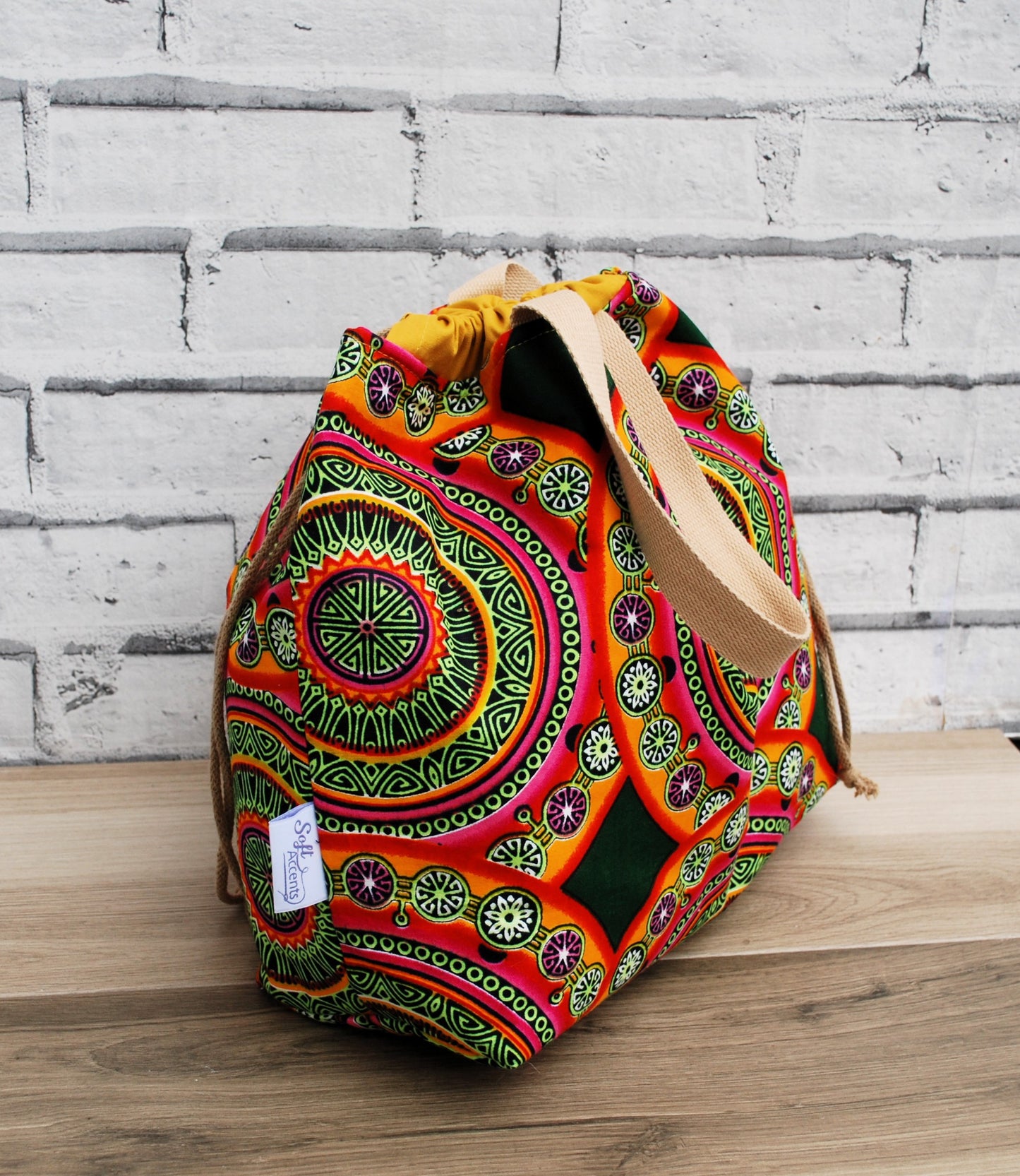 Colourful Mosiac Print XL Farai Project Bag