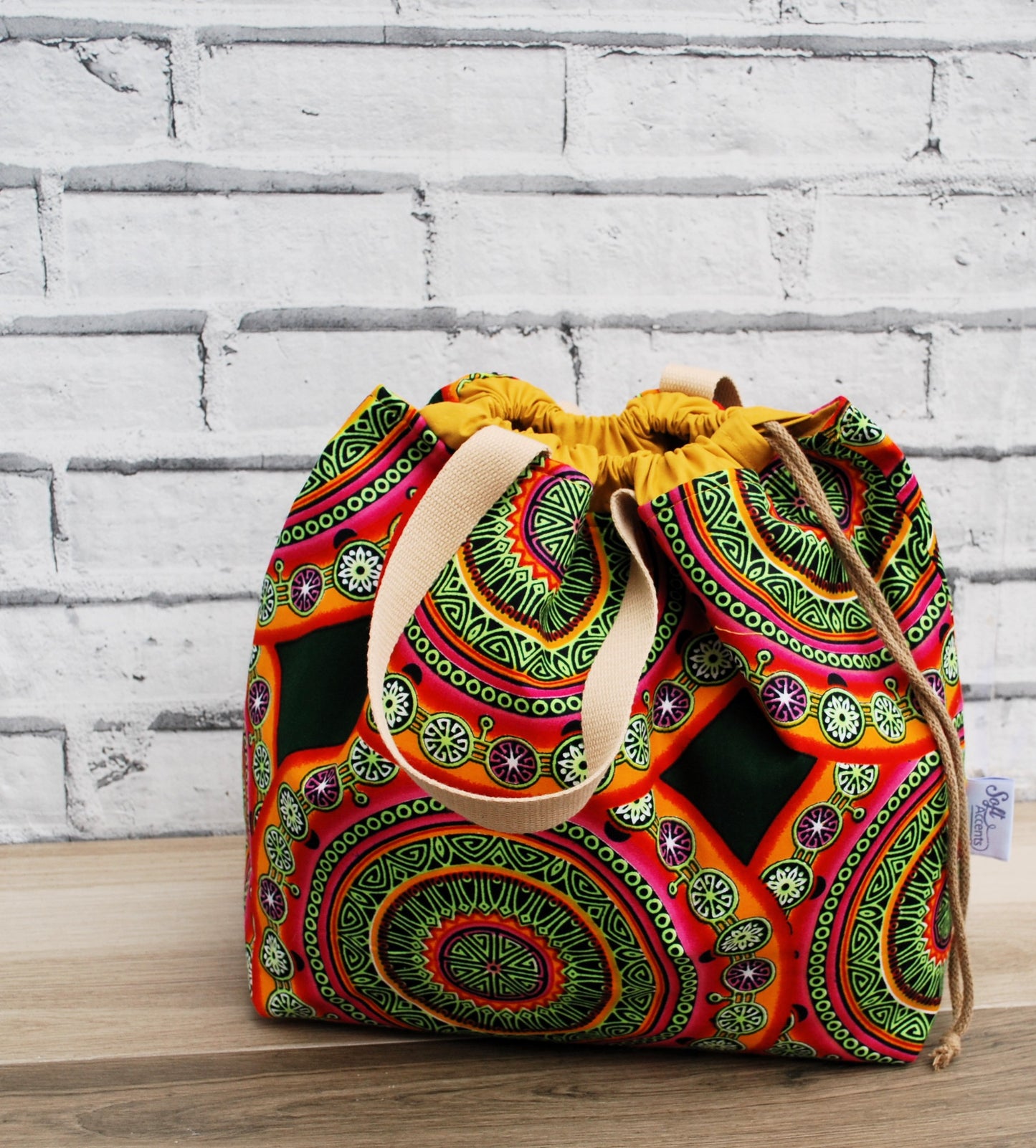Colourful Mosiac Print XL Farai Project Bag