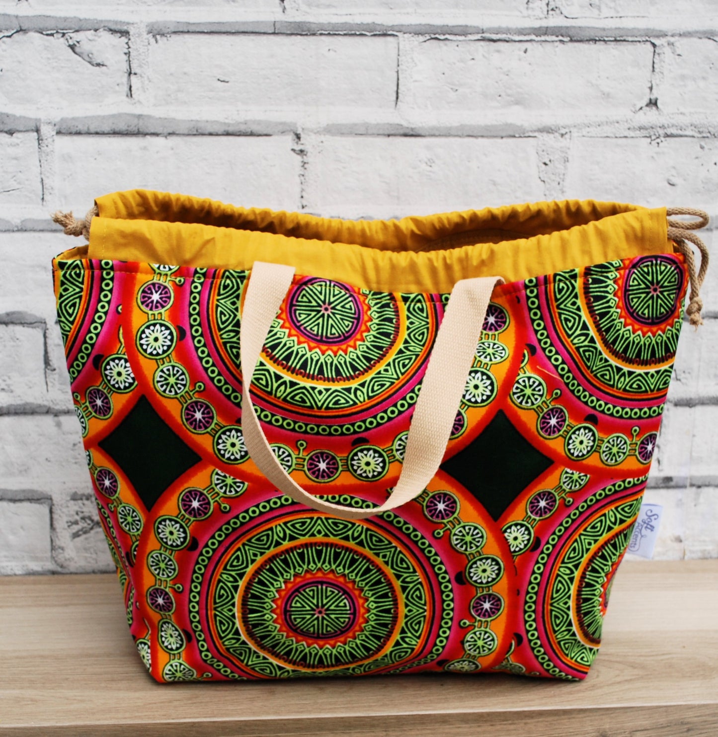 Colourful Mosiac Print XL Farai Project Bag