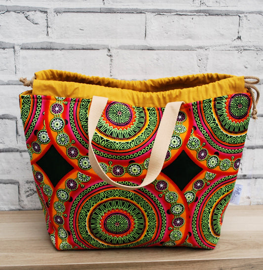 Colourful Mosiac Print XL Farai Project Bag