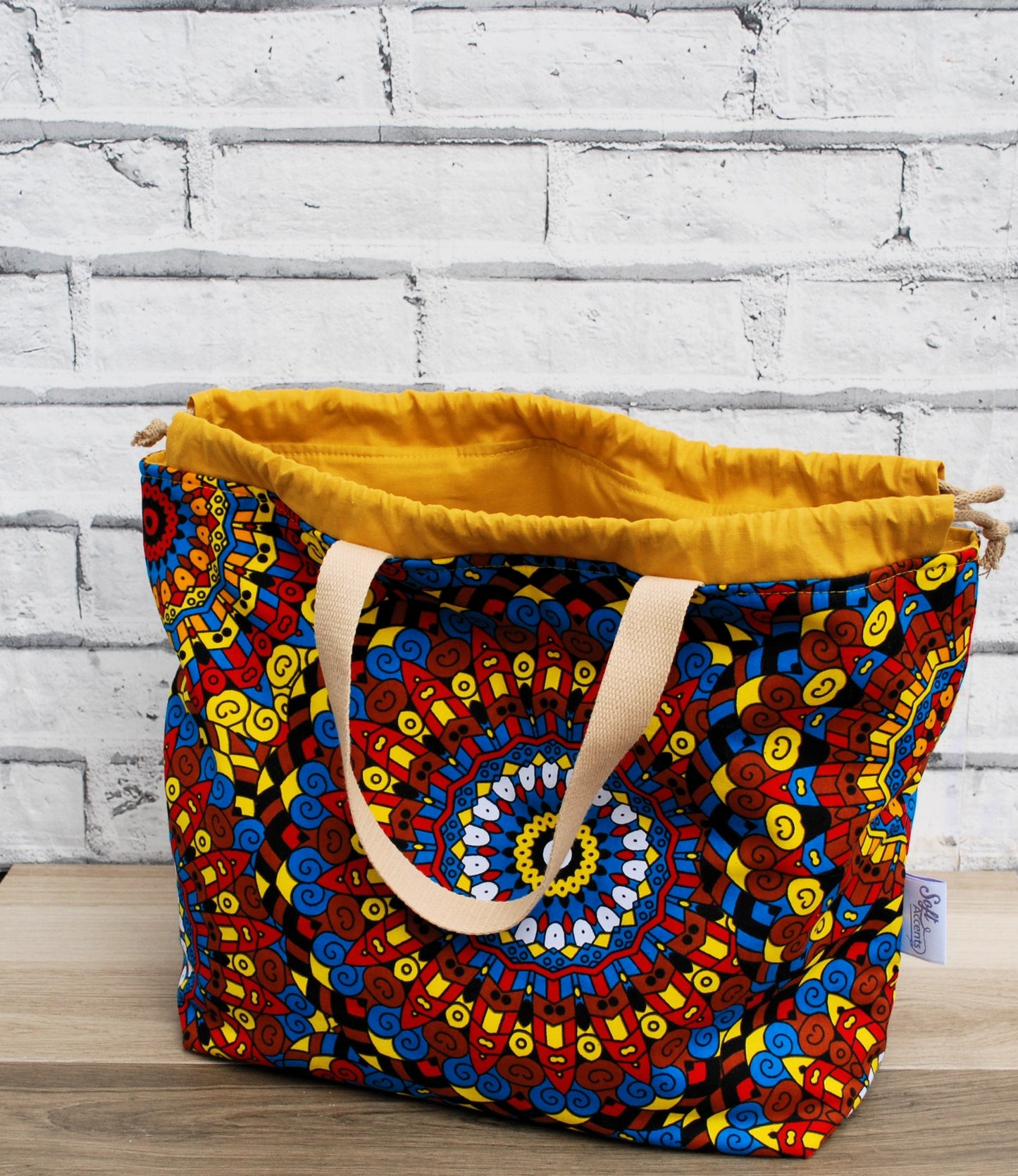 Colourful African Print XL Farai Project Bag
