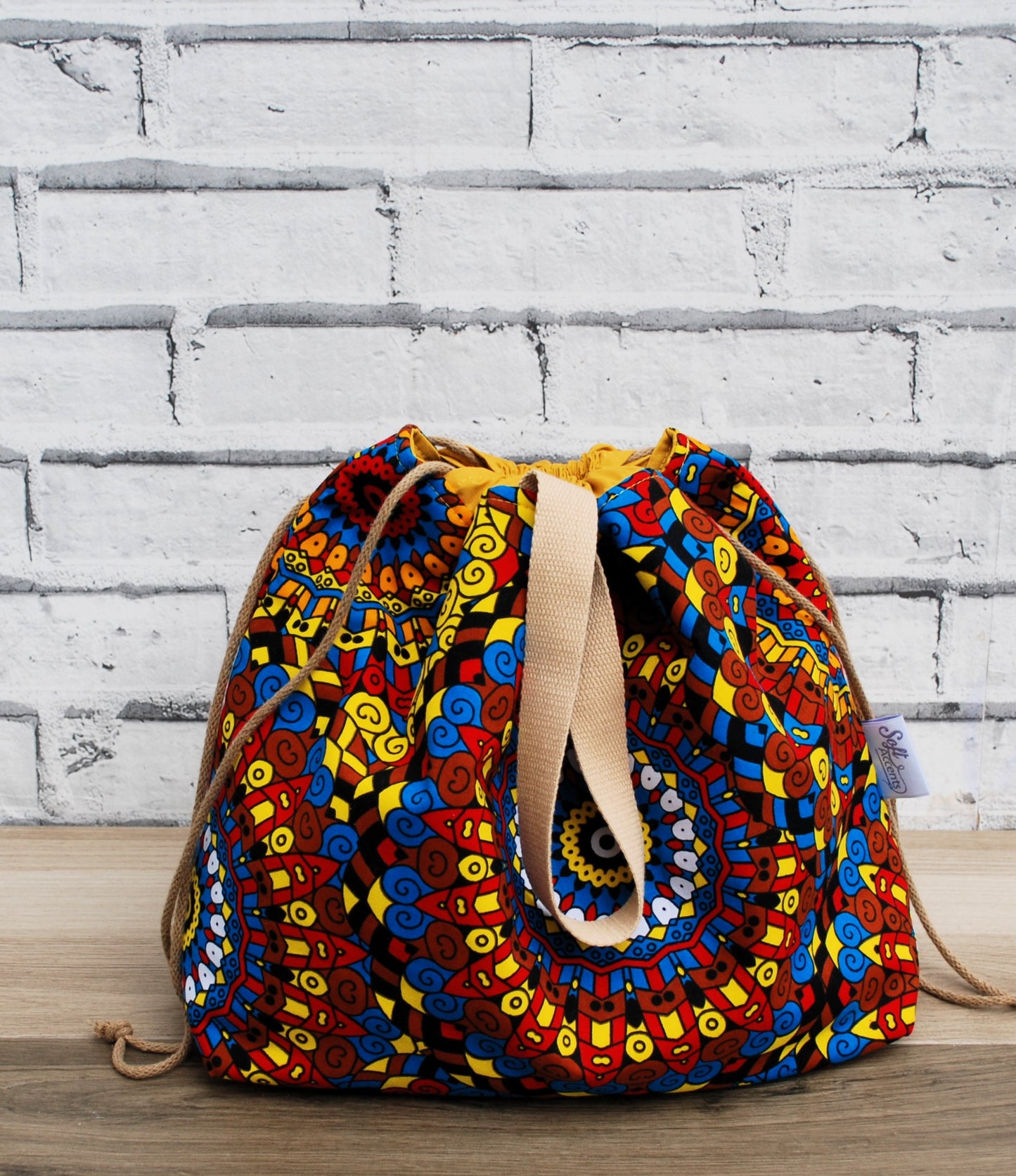 Colourful African Print XL Farai Project Bag