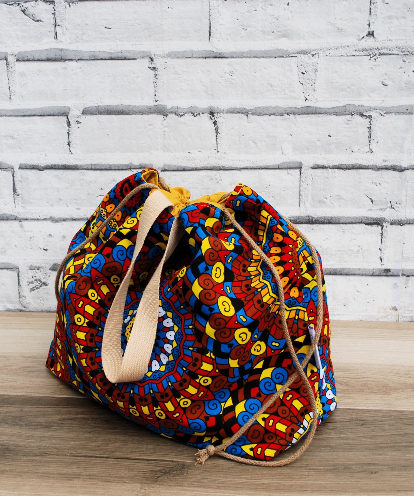 Colourful African Print XL Farai Project Bag